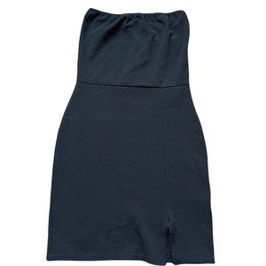 Pretty Little Thing Black Tube Top Mini Dress